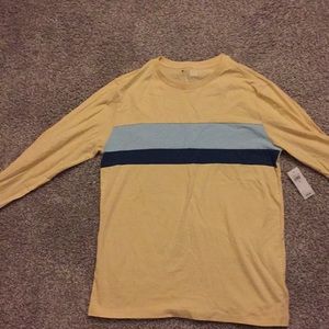 Yellow and blue striped gap long sleeved t. new